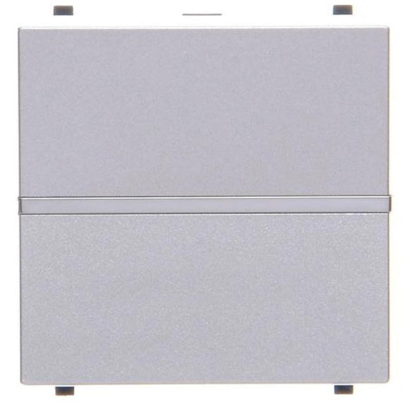Однокнопочный выключатель ABB Zenit 2CLA220100N1301 N2201 PL (серебро)