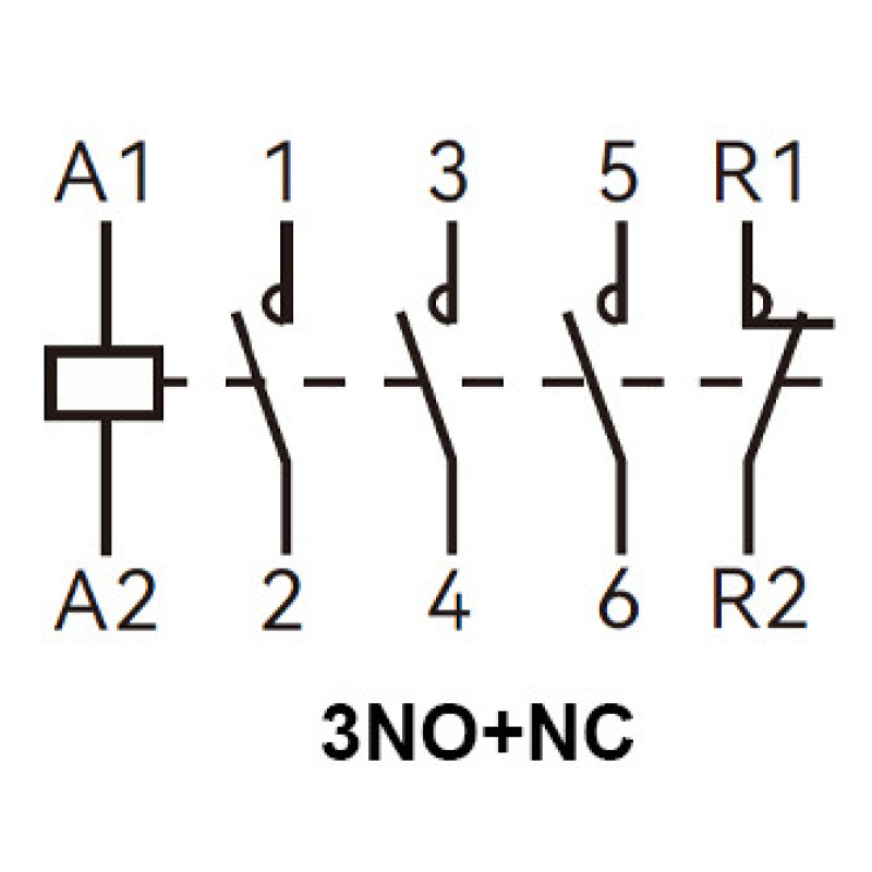 Модульный контактор TOSUNlux LCH8-40 3NO+1NC 4P 40A (6931934219302)