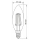 Светодиодная филаментная лампа Videx Filament C37F E14 6Вт 4100K (VL-C37F-06144)
