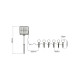 Гирлянда на солнечной батарее Goldlux 330208 Kulek LED 6 3000K IP44 черная