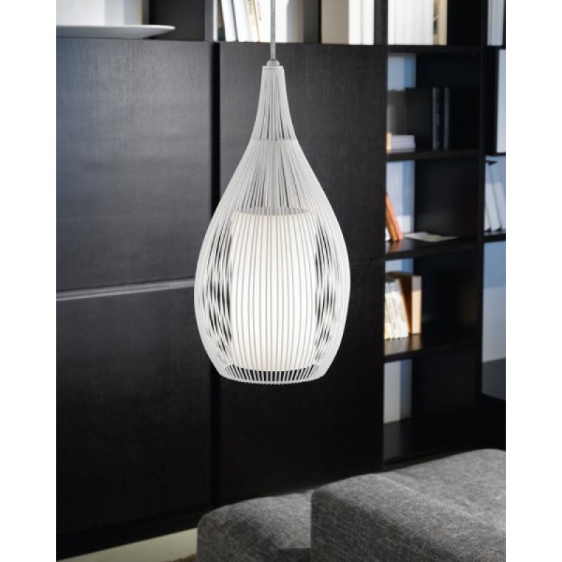 Підвісний світильник, люстра Eglo 92251 Razoni E27 1x60W IP20 білий