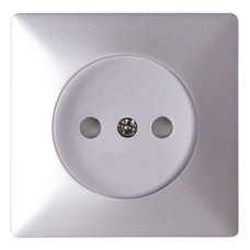 Панель розетки E.Next e.lux.12211L.pn.aluminium алюміній (ins0040102)