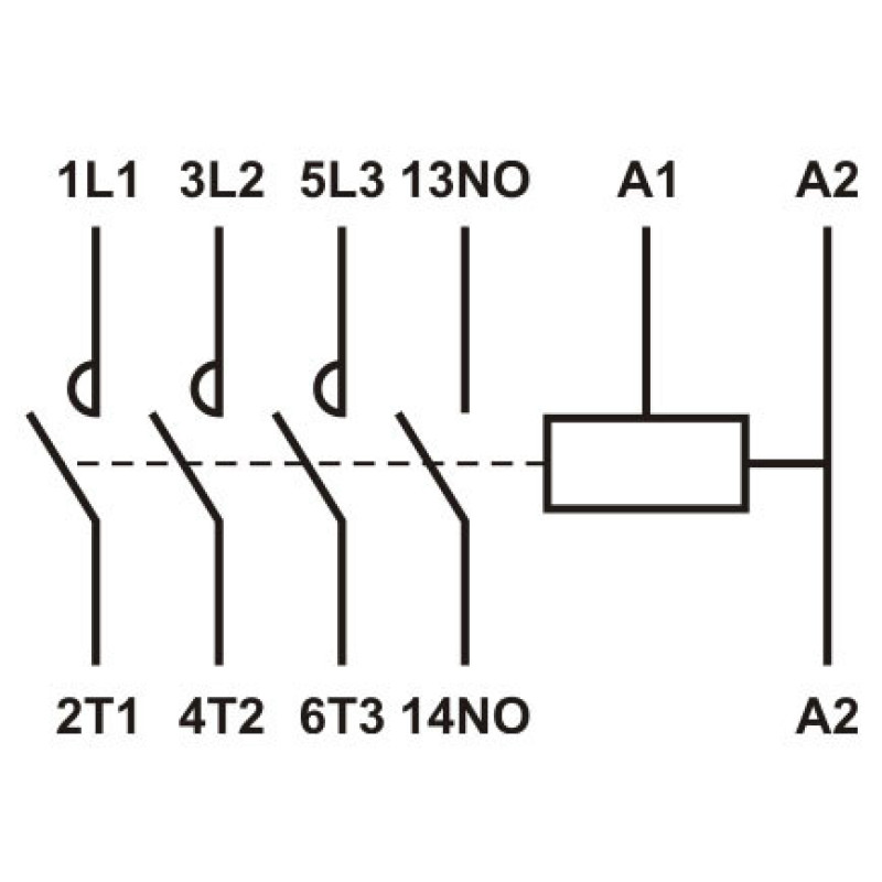 Магнитный пускатель Promfactor FC-1/12А 1NO AC230В (FC10012230)