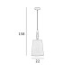 Підвісний світильник, люстра Italux PND-84678D-AB Moren E27 1x60W IP20 бежевий