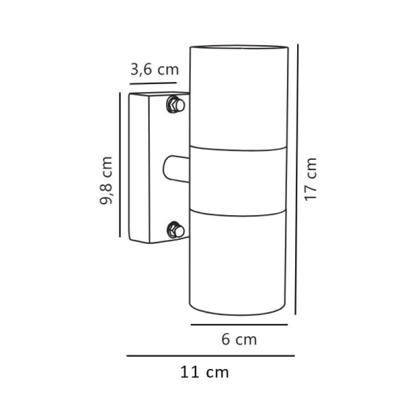 Вуличний світильник Nordlux 21279930 Tin GU10 2x35W IP54 мідний