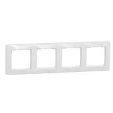 Рамка четырехместная Schneider Electric Sedna Design белая SDD311804