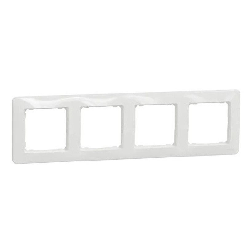 Рамка четырехместная Schneider Electric Sedna Design белая SDD311804