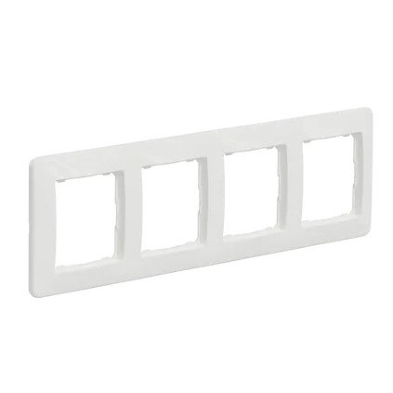Рамка четырехместная Schneider Electric Sedna Design белая SDD311804