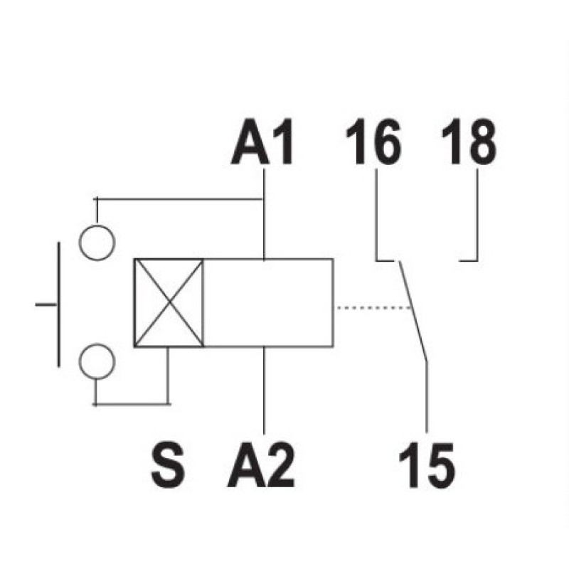 Сутінкове реле ETI 002470018 SOU-1 UNI 12-240 AC/DC (1x16A AC1)