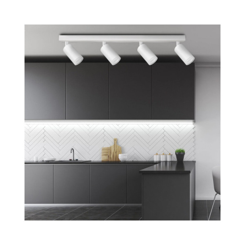 Світильник поворотний, спот Goldlux 327772 London GU10 4x10W IP20 Білий