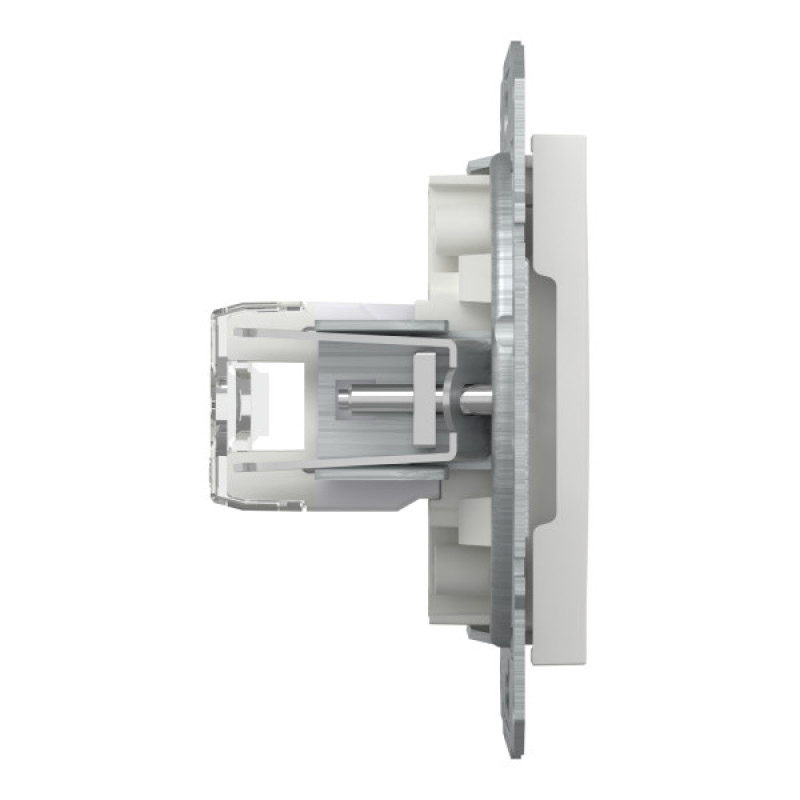 Компьютерная розетка RJ45 UTP cat.6 Schneider Electric Asfora без рамки белая (EPH4770121)