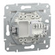 Компьютерная розетка RJ45 UTP cat.6 Schneider Electric Asfora без рамки белая (EPH4770121)