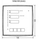 Трифазний аналізатор мережі ETI 004656578 ENA3 (144x144мм 3x400+N)