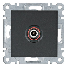 ТВ розетка Hager WL3213 Lumina (чорна)