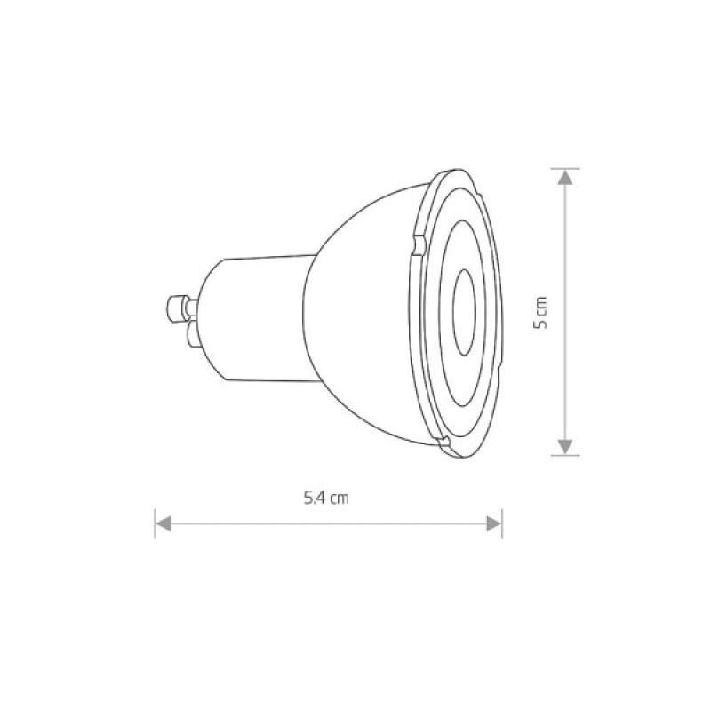 Світлодіодна лампочка Nowodvorski 8347 Reflector gu10 GU10 1x7W 4000K 570Lm IP20 Чорна