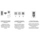 Терморегулятор Devi Smart (+5+45С) Wi-Fi 85х85мм 16A слоновая кость (140F1142)