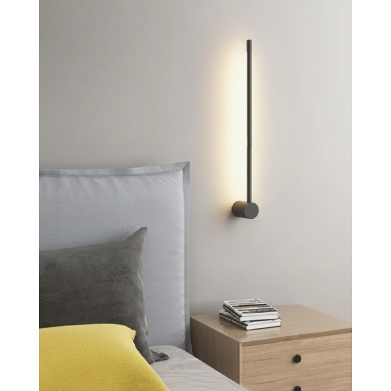 Бра, настенный светильник Kloodi WA-STICK 60 Stick Led 1x7W 3000K IP20 Black