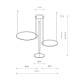 Люстра Nowodvorski 11602 Circolo LED 3x45W 3000K 1600Lm IP20 біла