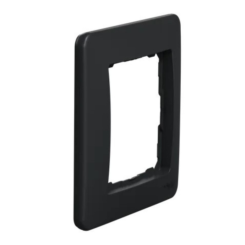 Однопостовая рамка Schneider Electric Sedna Design черная SDD314801