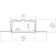 LED-профиль KLUS KOZEL-50 (C0757), 1 метр