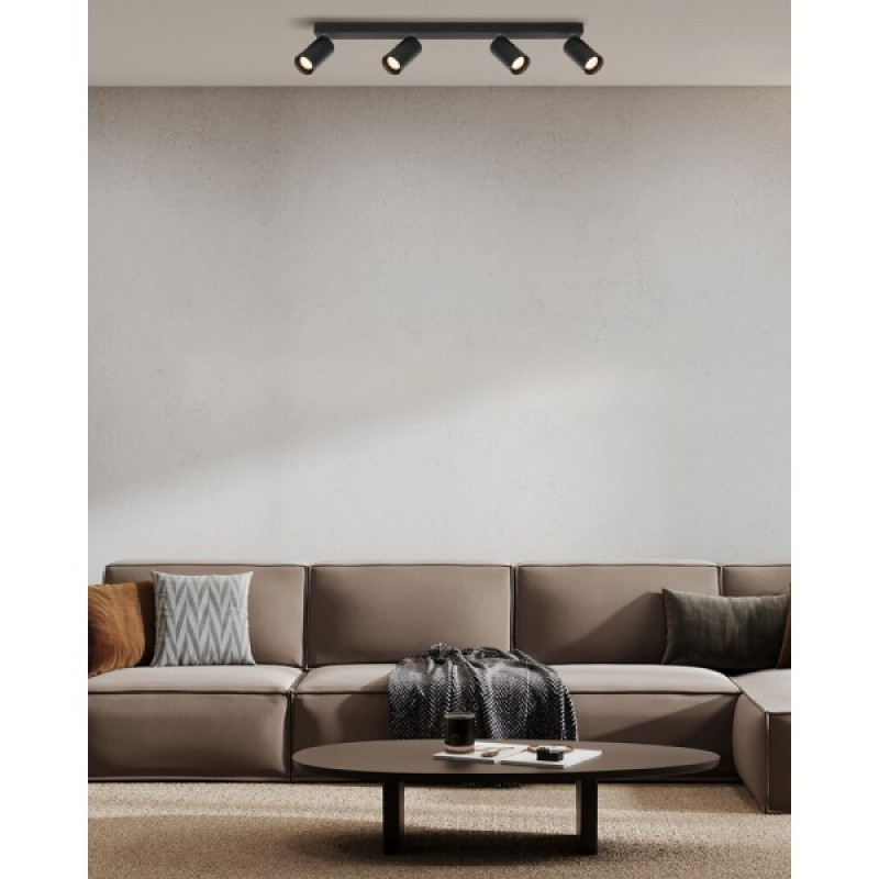 Светильник поворотный, спот Italux SPL-23436-4-BK Nesto GU10 4x10W IP20 черный