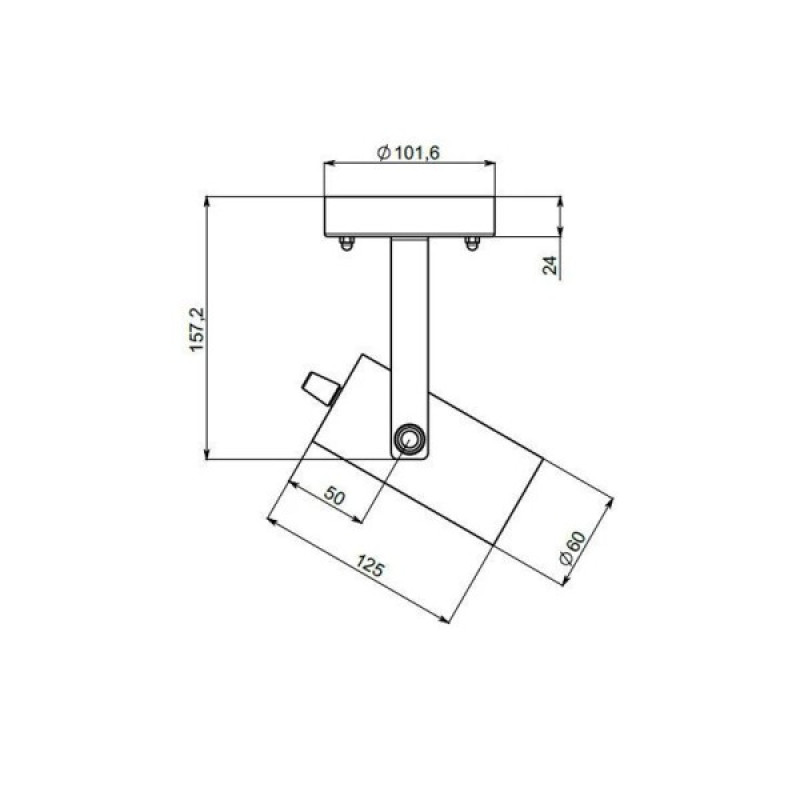Светильник поворотный, спот Pikart 24591-4 VSimple GU10 1x60W IP20 латунный