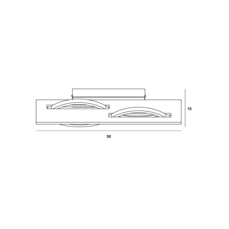 Бра, настенный светильник Italux WL-23848-30W-BK-GD Conato LED 1x14W 3000K 530Lm IP20 черный