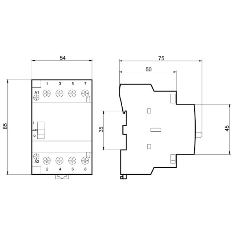Магнітний пускач Promfactor MCF3i 40A 4NO 230В (MCF3i4040230)