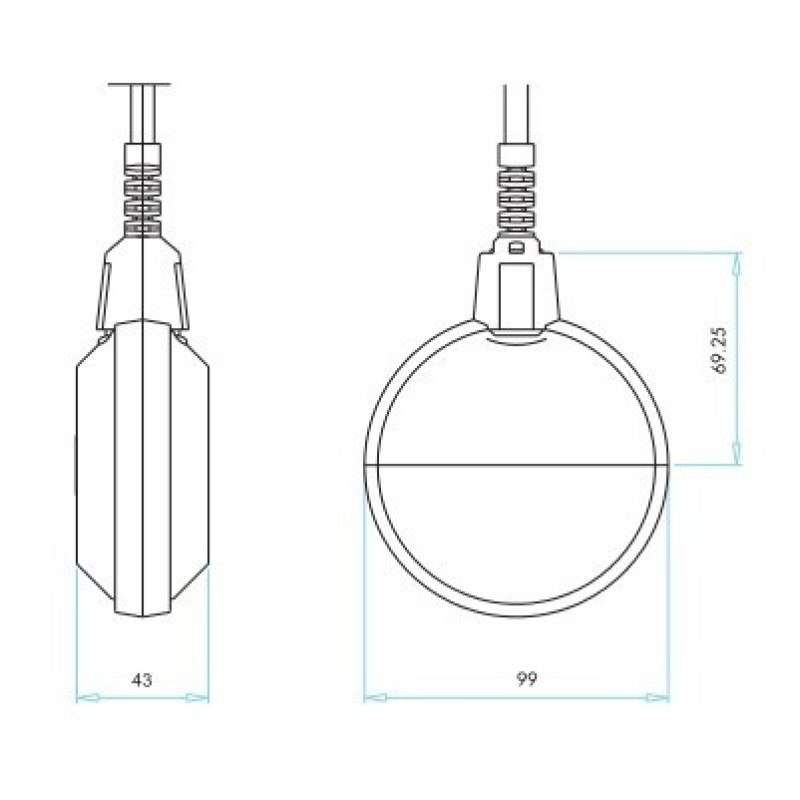 Датчик уровня поплавковый Emas SKF-5