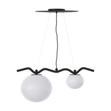 Подвесной светильник, люстра Pikart 36227-2 DewLight E27 2x60W IP20 черный