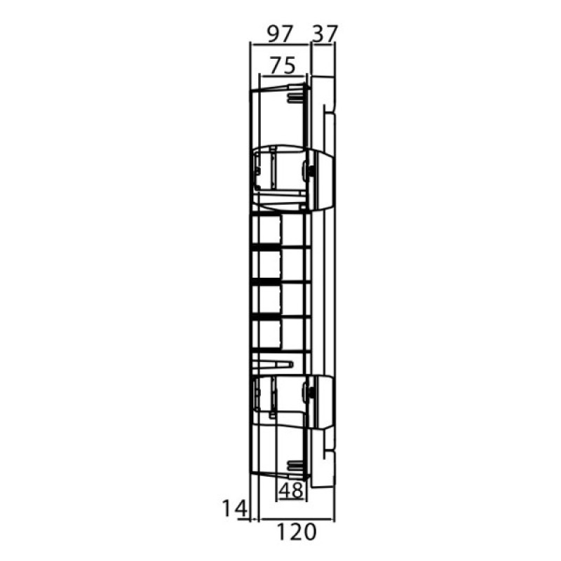 Щит встраиваемый 54 мод. с дверцей RAL9016 Ram Base, DKC