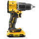 Ударная дрель-шуруповерт бесщеточная DeWALT DCD100YD2T 100 YEARS XR Li-Ion 18В 2Ач 68Нм патрон 13мм