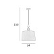 Подвесной светильник, люстра Italux PND-84678B-AB Moren E27 1x60W IP20 бежевый