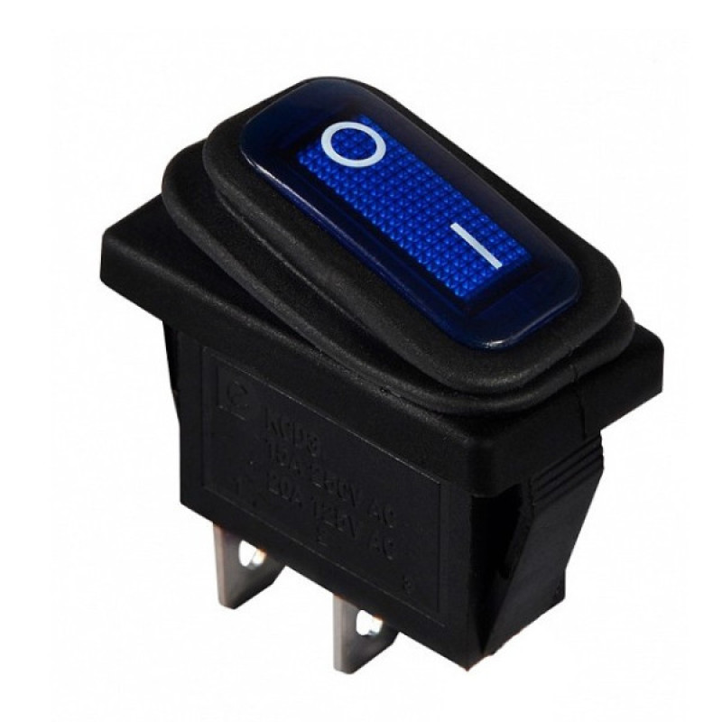 Переключатель TNSy KCD3-101WN BL/B с подсветкой IP54 синий (TNSy5500845)