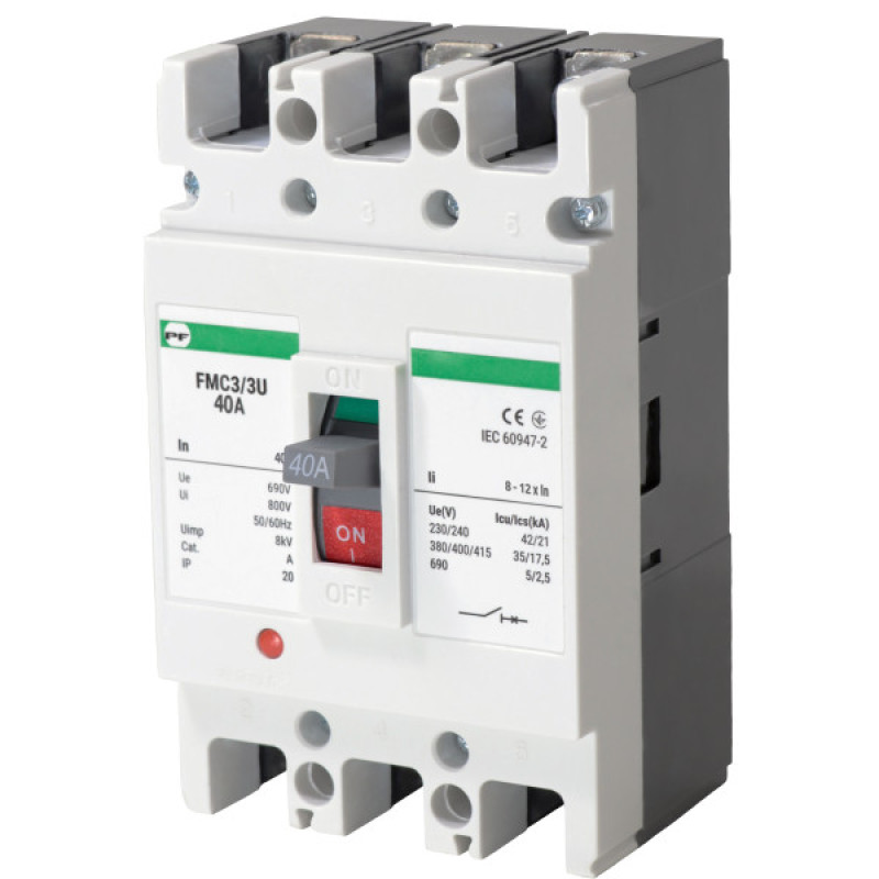 Корпусный автоматический выключатель Promfactor FMC3/3U 3P 40A 50кА 8-12In (FMC33U0040)