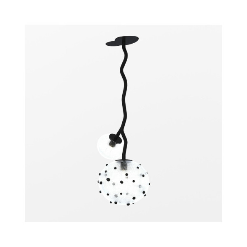 Люстра Pikart 36241-2 DewLight L 2x60W E27 IP20 чорна