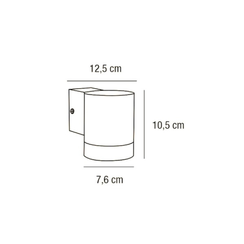 Вуличний світильник Nordlux 21509903 Tin GU10 1x35W IP54 чорний