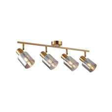 Светильник поворотный, спот Italux SPL-65342-4-BRO-SG Santia E14 4x40W IP20 латунный