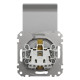 Розетка Schneider Electric Sedna Design & Elementsс заземлением шторками и крышкой алюминий SDD113024