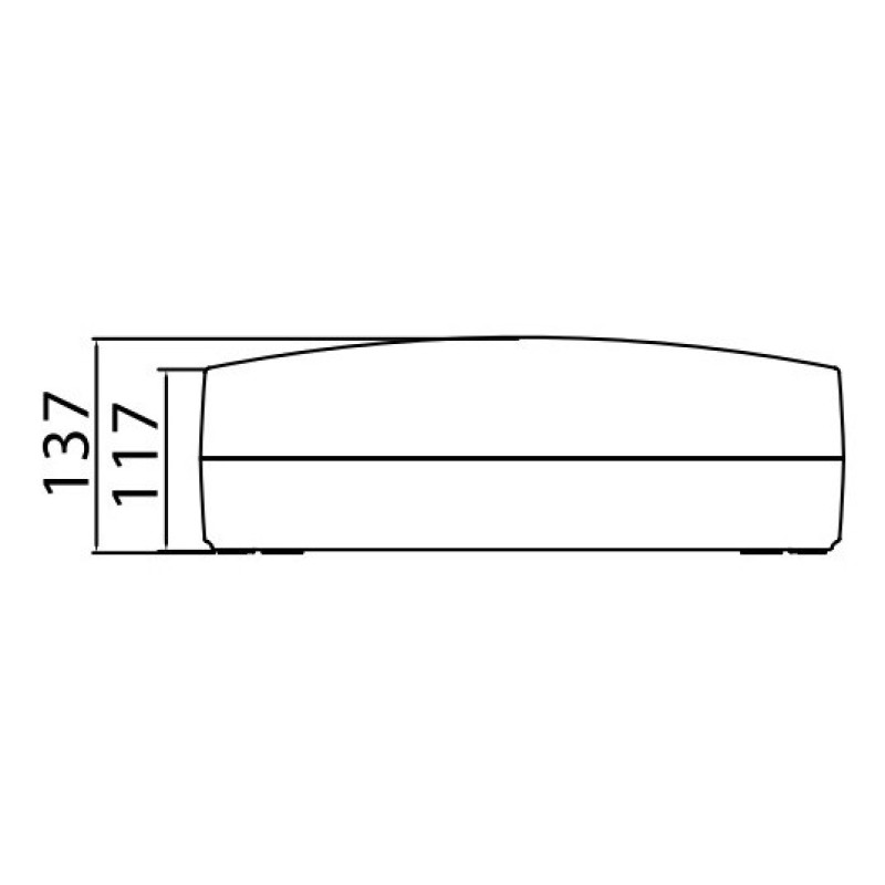 Щит настенный 36 мод. с дверцей RAL9001 Ram Base, DKC