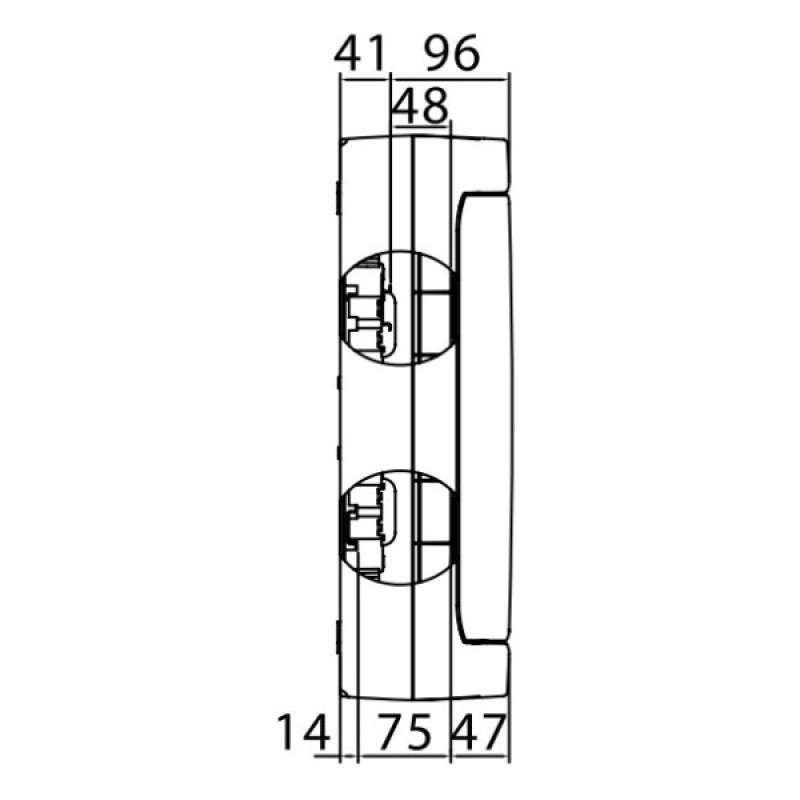 Щит настенный 36 мод. с дверцей RAL9001 Ram Base, DKC