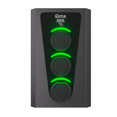 Комерційна зарядна станція Octa Energy SW366-S22-S22-S22 Smart Wall на 66кВт (розетка 3ф + розетка 3ф + розетка 3ф)