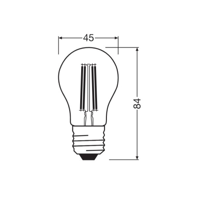 Светодиодная лампочка Osram 4099854443947 LED E27 DIM 1x3.4W 2700K 470Lm IP20