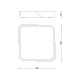 Потолочный светильник Italux PLF-13187-WH-WO Santer LED 1x24W 3000K 2400Lm IP20 белый