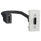 HDMI розетка Schneider Electric NU343018 1М (белая)