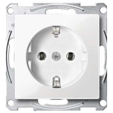 Механизм розетки SCHUKO с центр.платой полярно-белый 16А Merten, MTN2301-0319