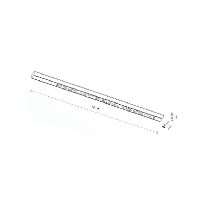 Магнитный трековый светильник Nowodvorski 11306 UT-LVM Focus LED 1x18W 3000K 1500Lm IP20 черный