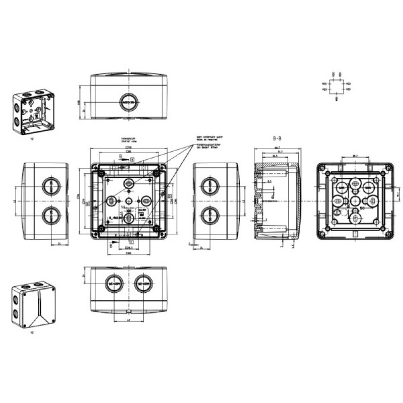 Розгалужувальна коробка Spelsberg Abox-i 060-L (sp49090601) IP65