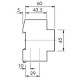 Модульный контактор Schrack BZ326460 24В AC 4НО 25А