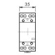 Модульный контактор Schrack BZ326460 24В AC 4НО 25А
